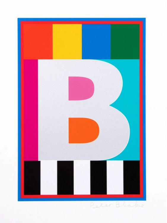 Dazzle Letter B